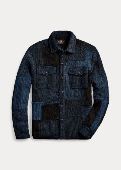 Men's Ralph Lauren Patchwork Shirt Sweater | 958740POU